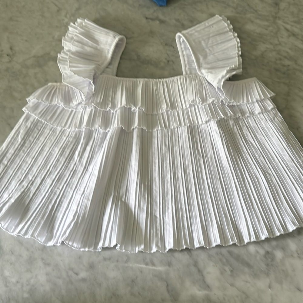 Zara pleated top size Large